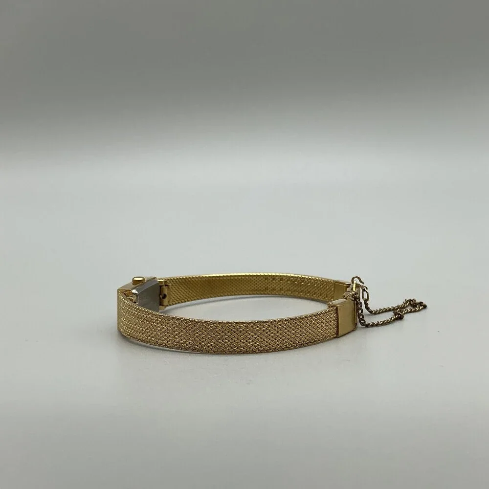 Vintage Pulsar Womens Watch 12mm Gold Tone Bracelet V220-5560 New Battery 6.75